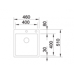 Zlewozmywak Blanco CLARON 400-IF/A stal Durinox z korkiem aut. z InFino Push Control 523 392